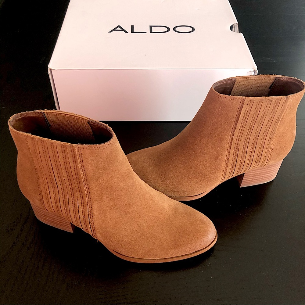 Aldo brown booties